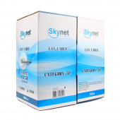 Кабель SkyNet Premium FTP indoor 2x2x051 медный FLUKE TEST кат.5e однож. 305 м box серый