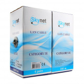 Кабель SkyNet Premium FTP indoor 4x2x051 медный FLUKE TEST кат.5e однож. 305 м box серый