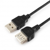 Кабель удлинитель USB 2.0 Gembird CC-USB2-AMAF-6B AM/AF 1.8м черный пакет