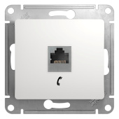 Розетка телеф. Schneider Electric Glossa GSL000181T скрыт. IP20 белый от магазина РЭССИ