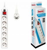 Сетевой фильтр Buro 600SH-5-W 5м (6 розеток) белый (коробка) от магазина РЭССИ