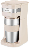 Кофеварка капельная Kitfort КТ-7317 750Вт бежевый/нержавеющая сталь от магазина РЭССИ
