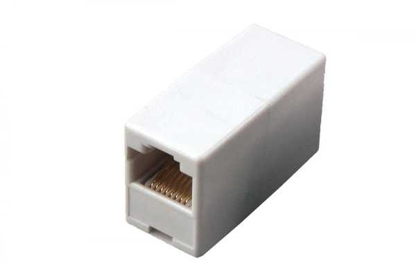 Проходник компьютерный RJ-45(8P-8C) cat 5e (гнездо-гнездо), от магазина РЭССИ