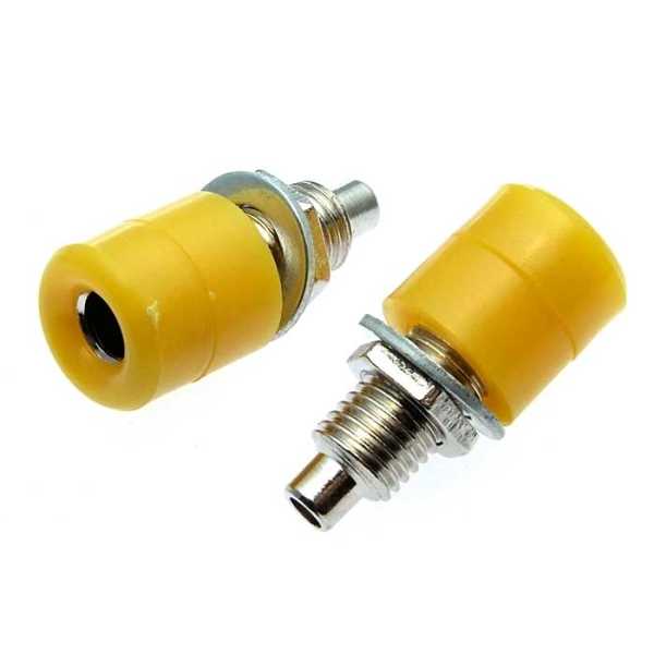 Z031 4mm Socket YELLOW от магазина РЭССИ