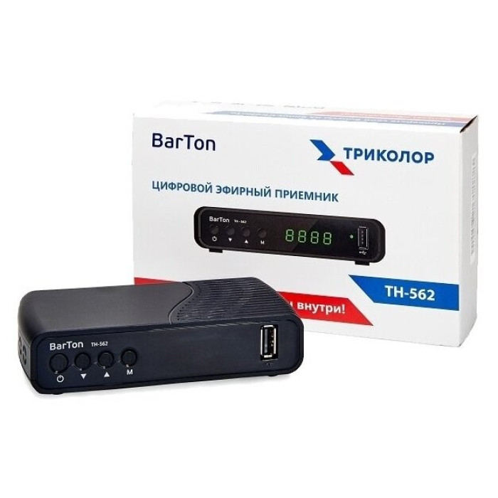 Новинка ассортимента ресивер эфирный TA-561 BarTon DVB-T2/T