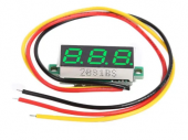 Вольтметры Вольтметр цифровой 0.28-3, 0-100VDC, зеленый KZY4094-3 от магазина РЭССИ