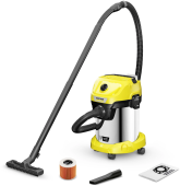 Строительный пылесос Karcher WD 3-18 S V-17/20 (уборка: сухая/влажная) желтый от магазина РЭССИ
