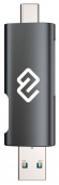 Устройство чтения карт памяти USB 2.0/Type C Digma CR-СU2520-G серый от магазина РЭССИ