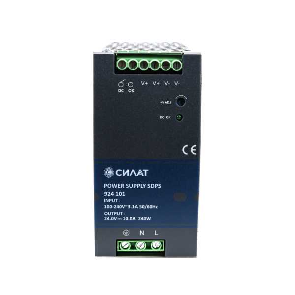 Блок питания на DIN-рейку, 240W, 10A, 24V / 90-264VAC от магазина РЭССИ