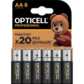 Батарея Opticell Professional LR6 AA (6шт) блистер от магазина РЭССИ