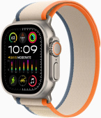 Смарт-часы Apple Watch Ultra 2 A2986 49мм OLED корп.титан Trial loop рем.оранжевый/бежевый разм.брасл.:130-180мм (MRF13LL/A) от магазина РЭССИ