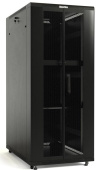 Шкаф серверный Hyperline TTBR-4281-DD-RAL9004 напольный 42U 800x1000мм пер.дв.перфор.2ств. задн.дв.перфор.2-хст. 2 бок.пан. 800кг черный 910мм 133кг 2055мм 20 сталь от магазина РЭССИ