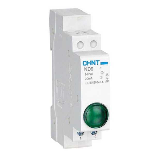 Индикатор ND9-1/g AC/DC 230В (LED) (R) зел. 594108 от магазина РЭССИ