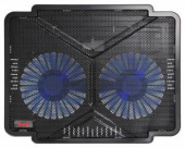 Подставка для ноутбука Buro BU-LCP140-B214 14"335x265x22мм 1xUSB 2x 140ммFAN 480г металлическая сетка/пластик черный от магазина РЭССИ
