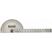 Транспортир с линейкой KRAFTOOL Protractor из нержавеющей стали 145 мм 34290 от магазина РЭССИ