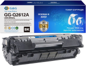 Картридж лазерный G&G GG-Q2612A GG-Q2612A UNIVERSAL черный (2000стр.) для HP 1010/1012/1015/1018/Canon LBP2900/3000/L120/L90/L100/L120/HP 1020/1022/3015/3020/3030/3050/3052/3055/M1005/1300/1319f; Canon 4140/MF4380dn/4010/4660pl/4100/4690pl/4110/4120/4140/ от магазина РЭССИ