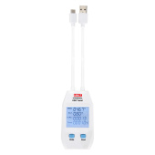 UT658DUAL UNI-T USB-тестер(измерение напряжения тока емкости электроэнергии эквивалентного сопротивления аккумуляторов через USB) от магазина РЭССИ