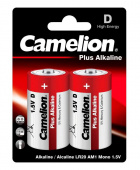 Батарея Camelion Plus Alkaline LR20-BP2 D 20000mAh (2шт) блистер от магазина РЭССИ