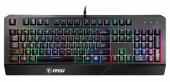 Клавиатура MSI VIGOR GK20 RU черный USB Multimedia for gamer LED (подставка для запястий) от магазина РЭССИ