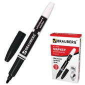 Маркер для доски с клипом эргономичный корпус 4 мм черный BRAUBERG 150846 от магазина РЭССИ