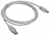 Кабель Buro USB2.0-AM/BM-Trans USB A(m) USB B(m) 1.8м прозрачный от магазина РЭССИ