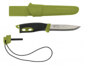 Нож Morakniv Companion Spark (13570) стальной лезв.104мм черный/зеленый от магазина РЭССИ