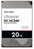 Жесткий диск WD SAS 3.0 20TB 0F38652 WUH722020BL5204 Server Ultrastar DC HC560 512E (7200rpm) 512Mb 3.5" от магазина РЭССИ