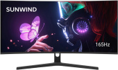 Монитор SunWind 34" SM-34QV401 черный VA LED 6ms 21:9 HDMI матовая 300cd 178гр/178гр 3440x1440 165Hz G-Sync DP WQ 5.6кг от магазина РЭССИ