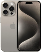 Смартфон Apple A3104 iPhone 15 Pro 256Gb титан моноблок 3G 4G 2Sim 6.1" 1179x2556 iOS 17 48Mpix 802.11 a/b/g/n/ac/ax NFC GPS GSM900/1800 TouchSc Protect от магазина РЭССИ