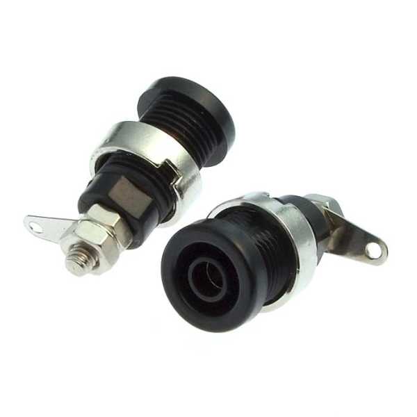 Z016 4mm panel jack BLACK от магазина РЭССИ