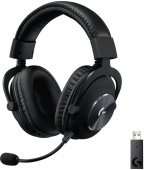 Наушники с микрофоном Logitech G Pro X Lightspeed черный 2м мониторные Radio оголовье (981-000908) от магазина РЭССИ
