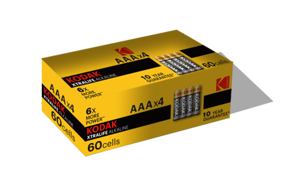 Батарейка Kodak LR03-4S XTRALIFE Alkaline [K3A-S4] (60/600/36000) от магазина РЭССИ