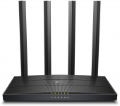 Роутер беспроводной TP-Link Archer C6U AC1200 10/100/1000BASE-TX/4G ready черный от магазина РЭССИ