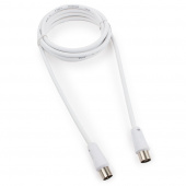 Кабель коаксиальный Cablexpert CCV-515-W, Coaxial M/F, белый, 1.8м от магазина РЭССИ