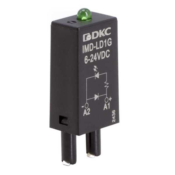 Модуль индикации и защиты, LED зеленый+диод A1+, 6-24V DC от магазина РЭССИ