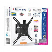 Кронштейн для телевизора Kromax OPTIMA-406 серый 22"-65" макс.40кг настенный поворот и наклон от магазина РЭССИ
