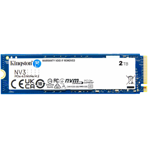 Накопитель SSD M.2 2280 2 ТБ NV3, PCIe 4.0 x4, 3D NAND, 6000/5000 Мб/с от магазина РЭССИ