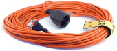 Удлинитель силовой LUX УС1-О-40-10140 2x0.75кв.мм 1розет. 40м ПВС 6A без катушки оранжевый от магазина РЭССИ