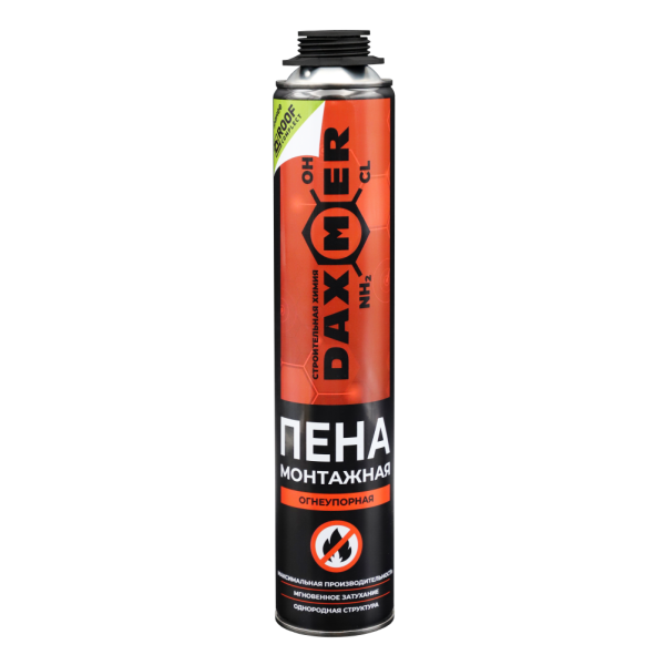 Пена монтажная DAXMER огнеупорная (890гр) от магазина РЭССИ