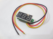 Вольтметр цифровой 0.28-3, 0-100VDC, красный KZY4094    FUT Arduino совместимый от магазина РЭССИ