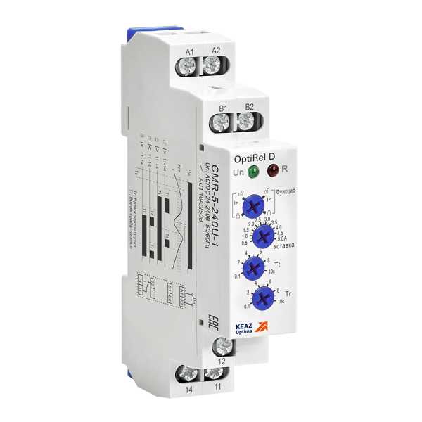 Реле контроля тока OptiRel D CMR-5-240U-1 05-5А 10А 1СО 24-240АС/DC от магазина РЭССИ