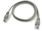 Патч-корд KingPrice KP-PC-c5e-1m-g 1Гбит/с UTP 4 пары cat.5E CCA molded 1м серый RJ-45 (m)-RJ-45 (m) от магазина РЭССИ