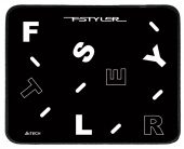 Коврик для мыши A4Tech FStyler FP25 Мини черный/белый 250x200x2мм от магазина РЭССИ