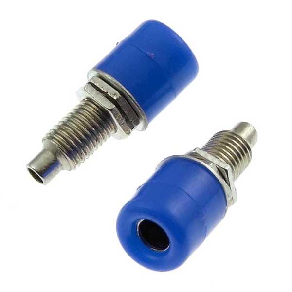 Z011 4mm panel jack BLUE от магазина РЭССИ