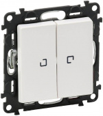 Выключатель Legrand Valena Life скрыт. 2кл. с подсветкой IP20 белый (752428) от магазина РЭССИ