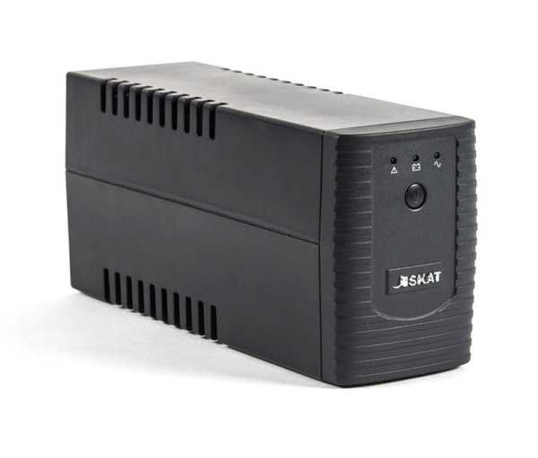 Источник бесперебойного питания Line-interactive SKAT-UPS 600 ВА/350 Вт 3 мин Tower 1хIEC 320 C13, 1хCEE 7/4 от магазина РЭССИ