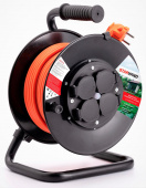 Удлинитель силовой Starwind ST-PSR4.50/G-16 3x2.5кв.мм 4розет. 50м ПВС 16A катушка оранжевый от магазина РЭССИ