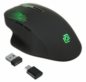 Мышь Оклик 636LWC черный оптическая (1600dpi) беспроводная USB/USB-C для ноутбука (6but) от магазина РЭССИ