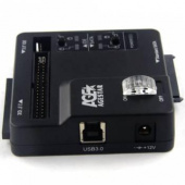Адаптер-переходник для HDD/SSD AgeStar 3FBCP SATA IDE USB3.0 пластик черный от магазина РЭССИ