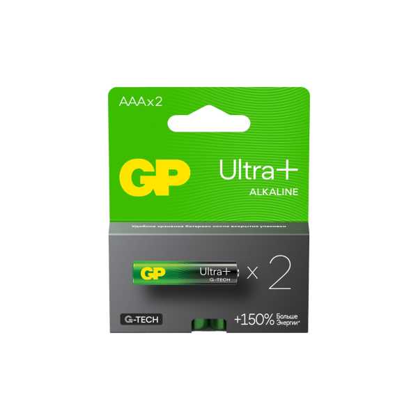 Батарейка алкалиновая c технологией G-tech GP Ultra Plus Alkaline 24А AАA от магазина РЭССИ